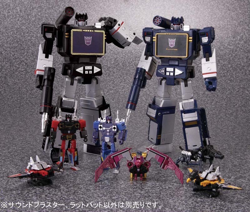 Masterpiece MP-13B Soundblaster and Ratbat Figures More New